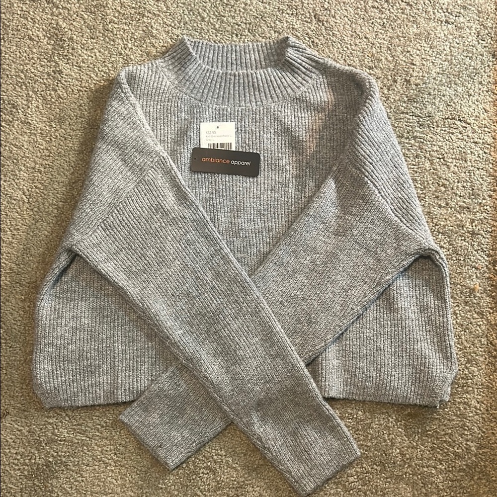 Ambiance Gray Women's Sweater
